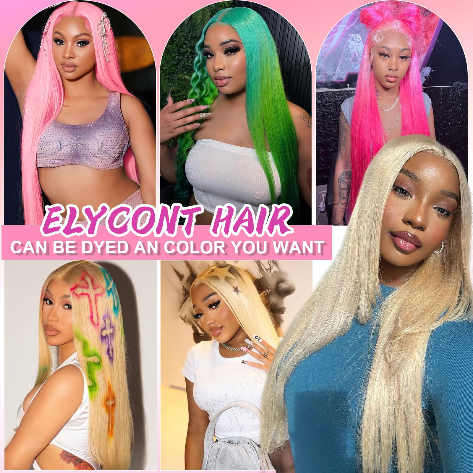 ELYCONT 613 lace front wig high ponytail option for glamorous updos.