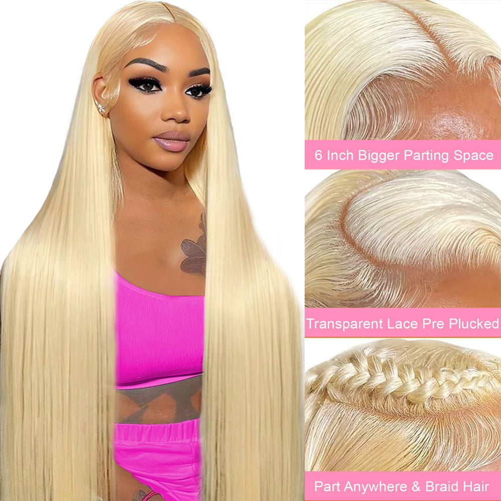 ELYCONT 613 lace front wig natural hairline with baby hairs for natural look.