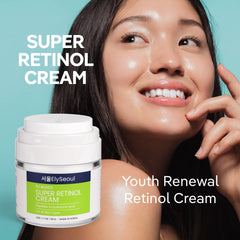 ElySeoul retinol cream face jar highlights rich texture for deep hydration.
