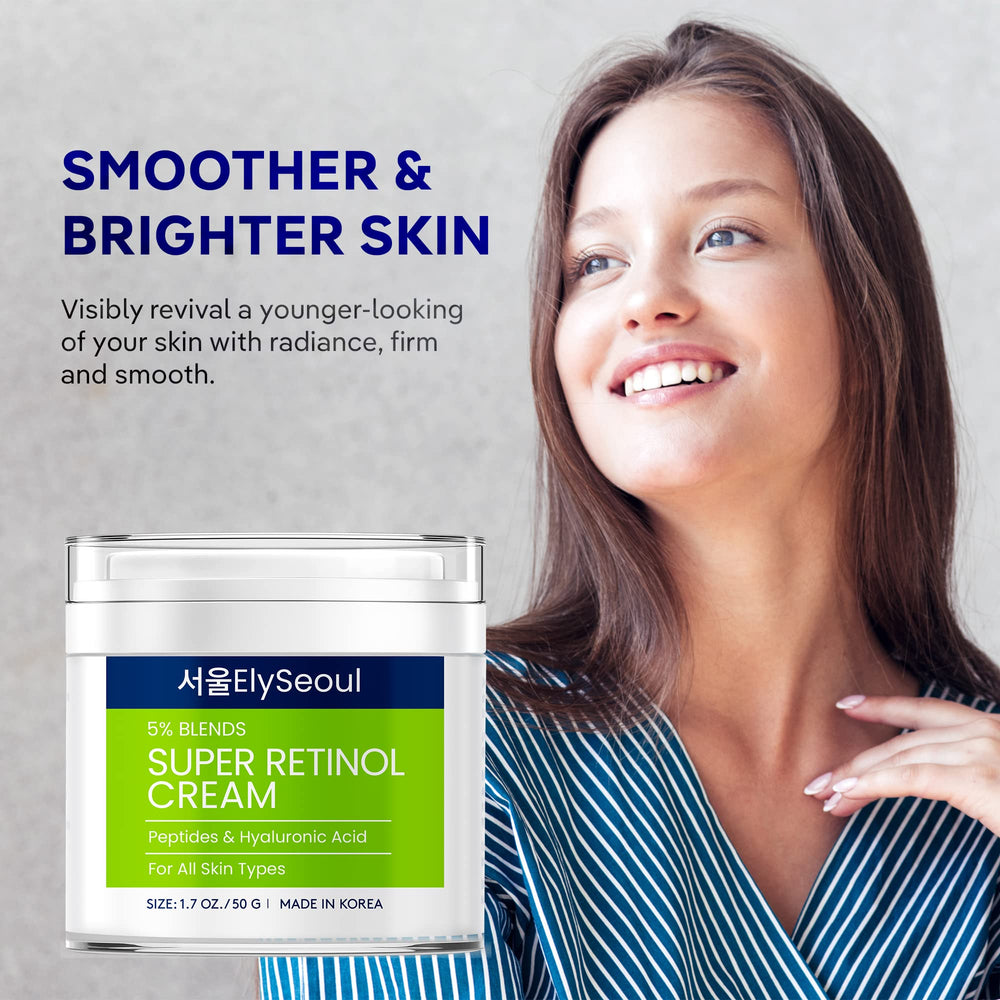 Hyaluronic acid detail hints at intense moisture from ElySeoul retinol cream.