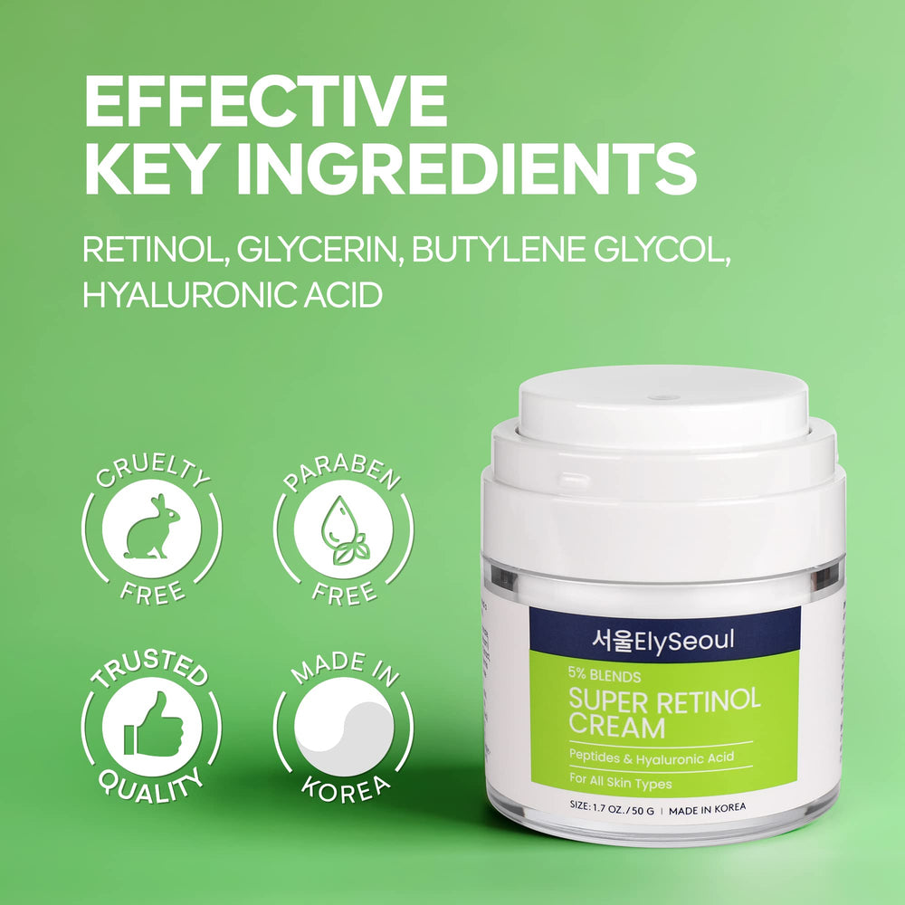 Ingredient visual suggests collagen peptides supporting skin resilience in ElySeoul cream.