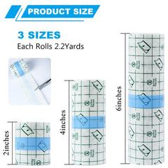 Emalla second skin tattoo cover 4 inch roll, durable waterproof protection for baths and workouts