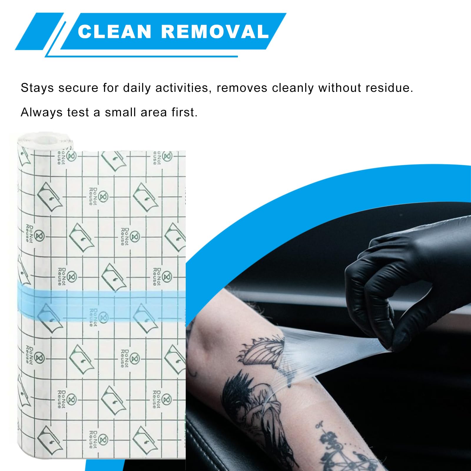 Emalla tattoo cover used in daily activities, secure during movement