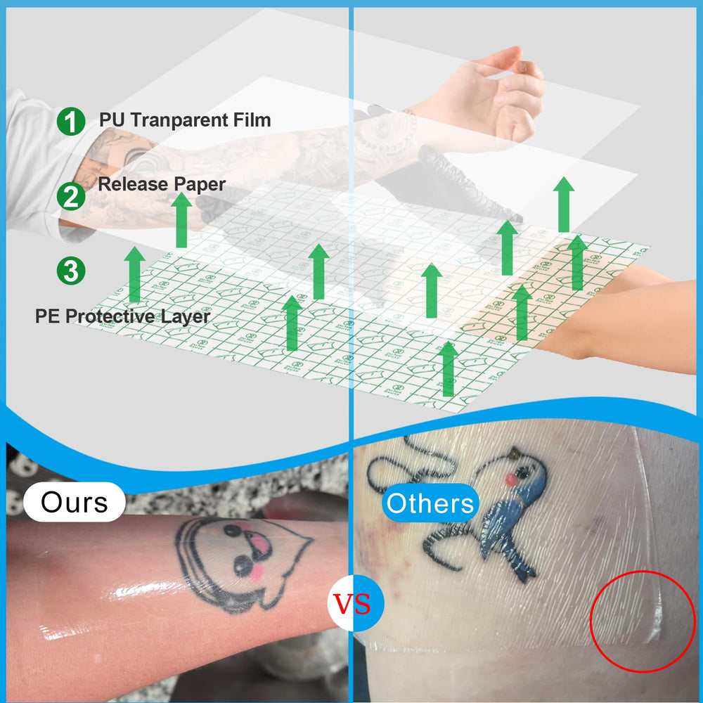 Emalla tattoo cover waterproof shield keeps ink protected in water