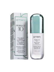 Emani Perfect 10 primer bottle closeup highlighting premium packaging for a smooth base
