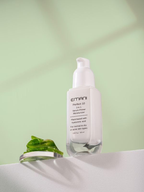 Emani Perfect 10 primer on skin smoothing visible texture