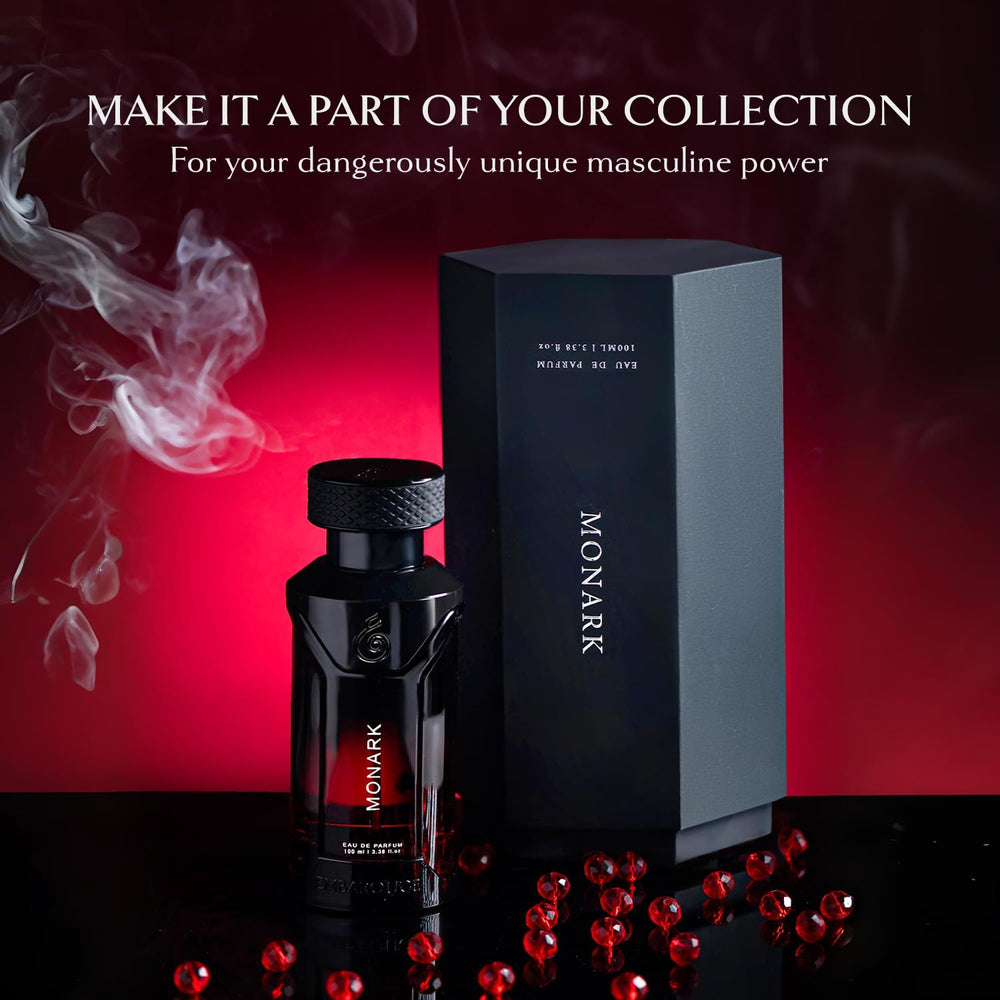 EMBAROUGE MONARK elegant bottle details signaling premium craftsmanship