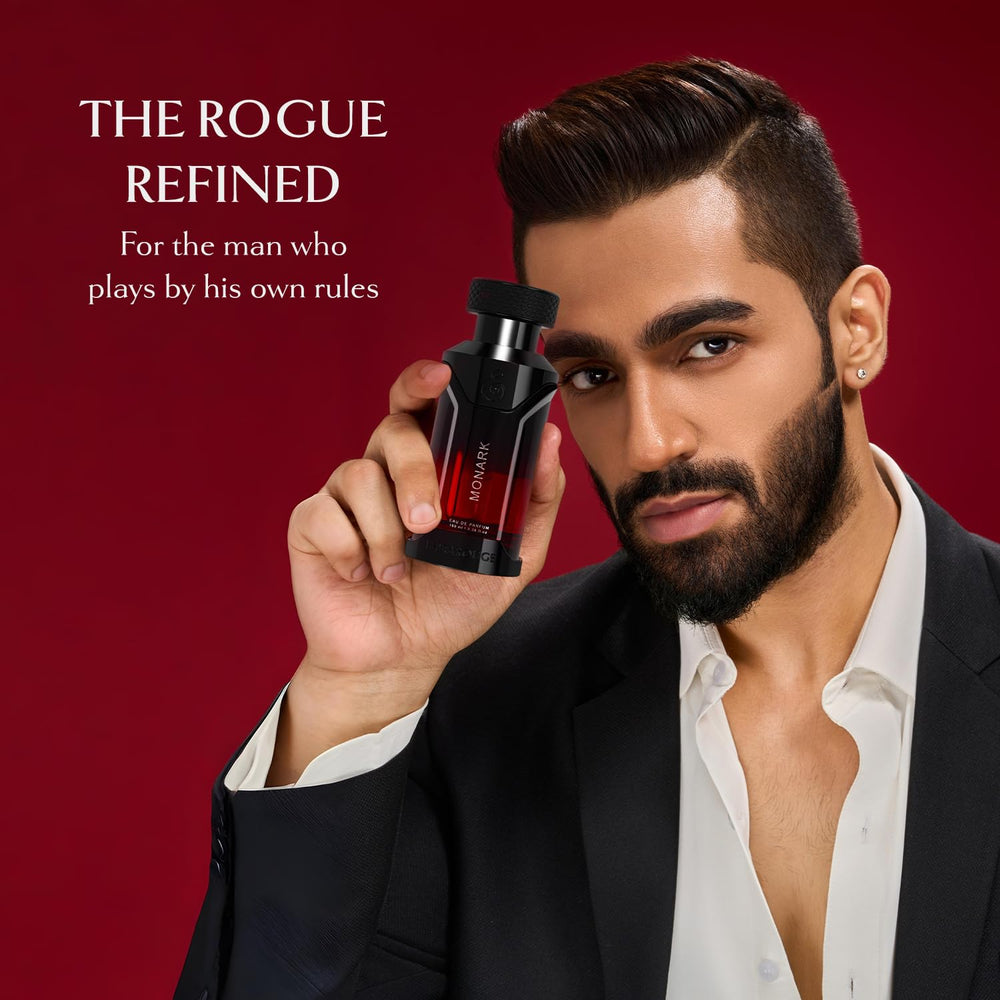 EMBAROUGE MONARK spray action capturing fragrance release