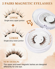 EMEDA reusable magnetic lashes deliver multiple wears without residue.