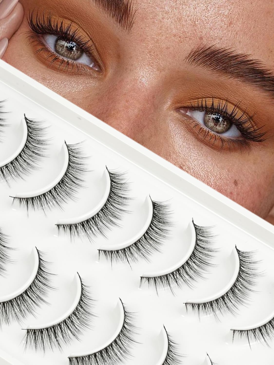 EMEDA FR105 natural look 10mm lashes for everyday polish.