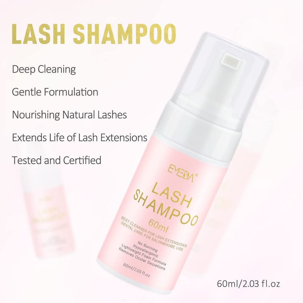 EMEDA cleanser brush with soft head for gentle daily lash cleaning.