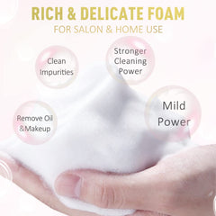 EMEDA lash-extension-kit crystal handle brush for precise cleansing.