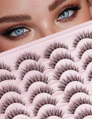 EMEDA clear band lashes blend seamlessly for lightweight comfort