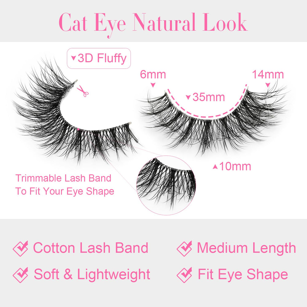 EMEDA pre-shaped lashes ideal for beginners daily wear