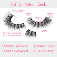 EMEDA pre-shaped lashes ideal for beginners daily wear