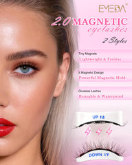 EMEDA magnetic lashes no glue required for sensitive skin