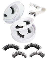 EMEDA natural look magnetic eyelashes kit open box for quick daily wear.