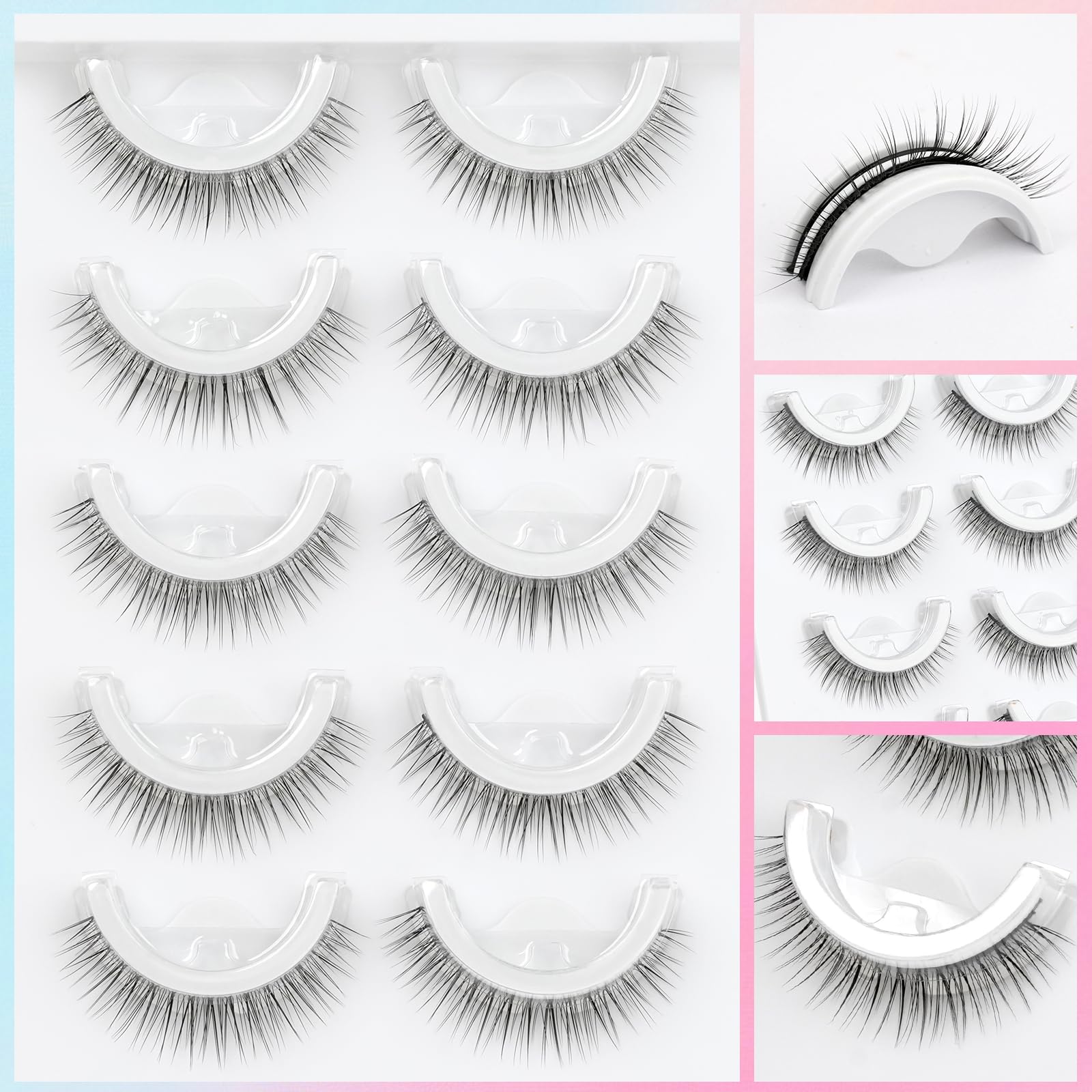 EMEDA closeup wispy fibers for seamless cat-eye finish