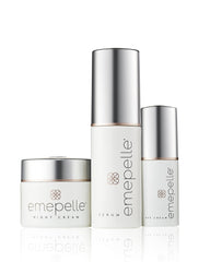Applying Emepelle Eye Cream under the eye to reduce puffiness.