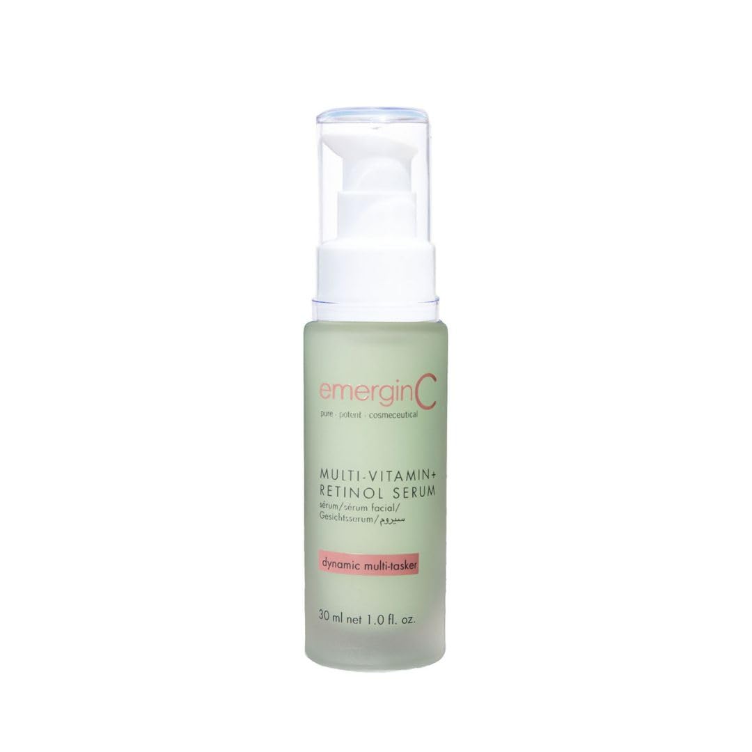 emergin C MultiVitamin Serum encapsulation spheres close-up showing active delivery for even skin tone support