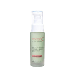 emergin C MultiVitamin Serum encapsulation spheres close-up showing active delivery for even skin tone support