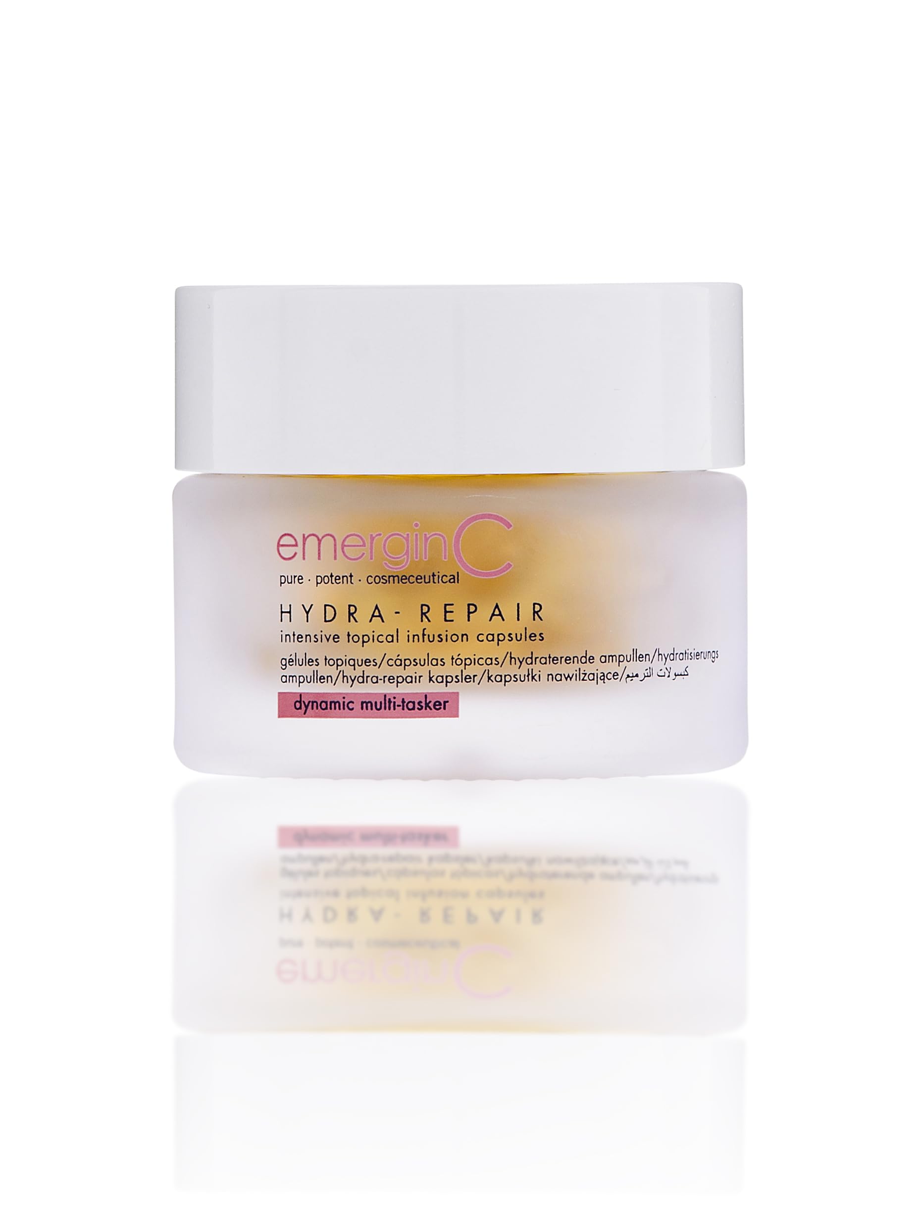 emerginC Hydra-Repair bottle pour delivers quick hydration for dry, dull skin.