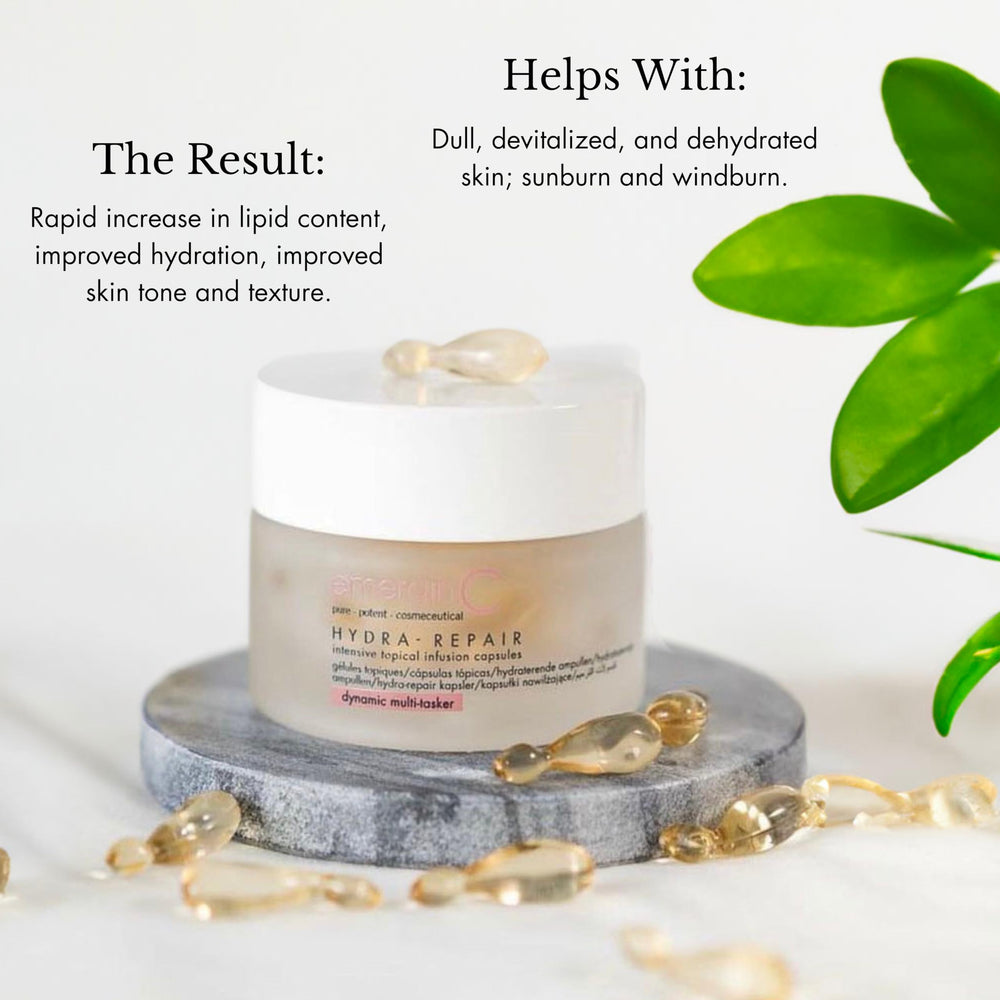 emerginC Hydra-Repair cap twist enables easy, mess-free application.