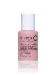 emerginC Blemish Control bottle targets blemishes with tinted drying formula.