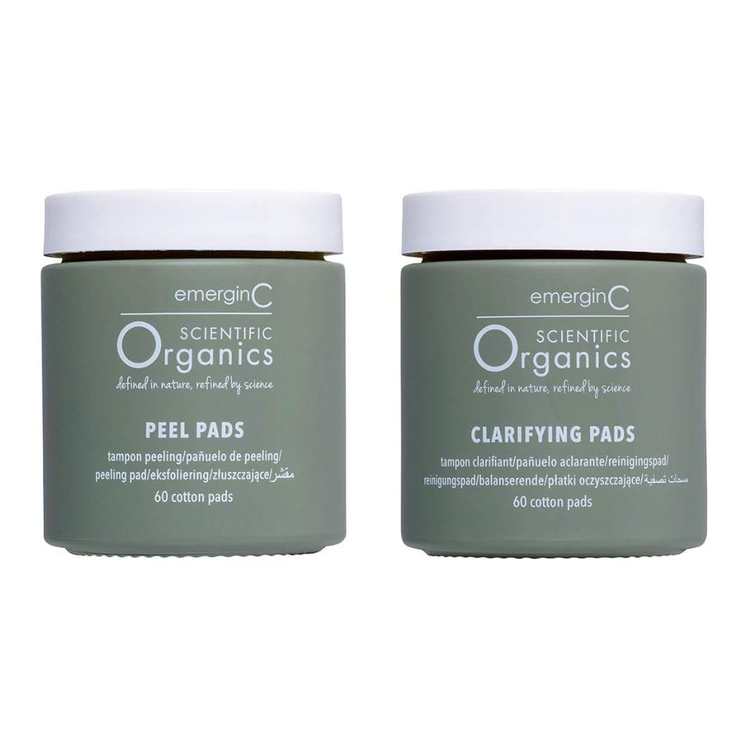 emerginC Scientific Organics 2-step system for a professional-grade at-home facial routine.