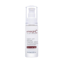 emerginC Swift Lift serum bottle showcasing hydration and firmness potential