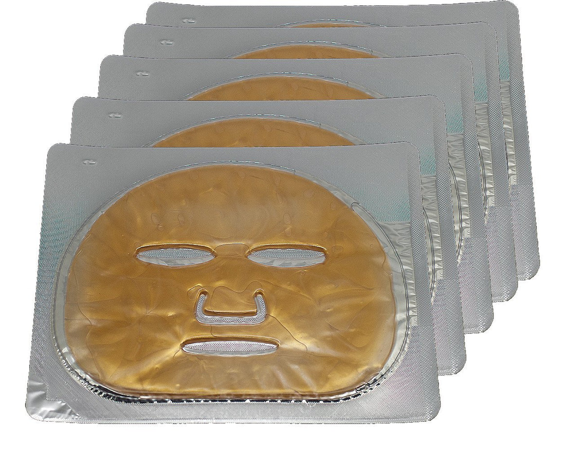 EMILYSTORES 24K gold foil mask foil close-up for luxurious hydration