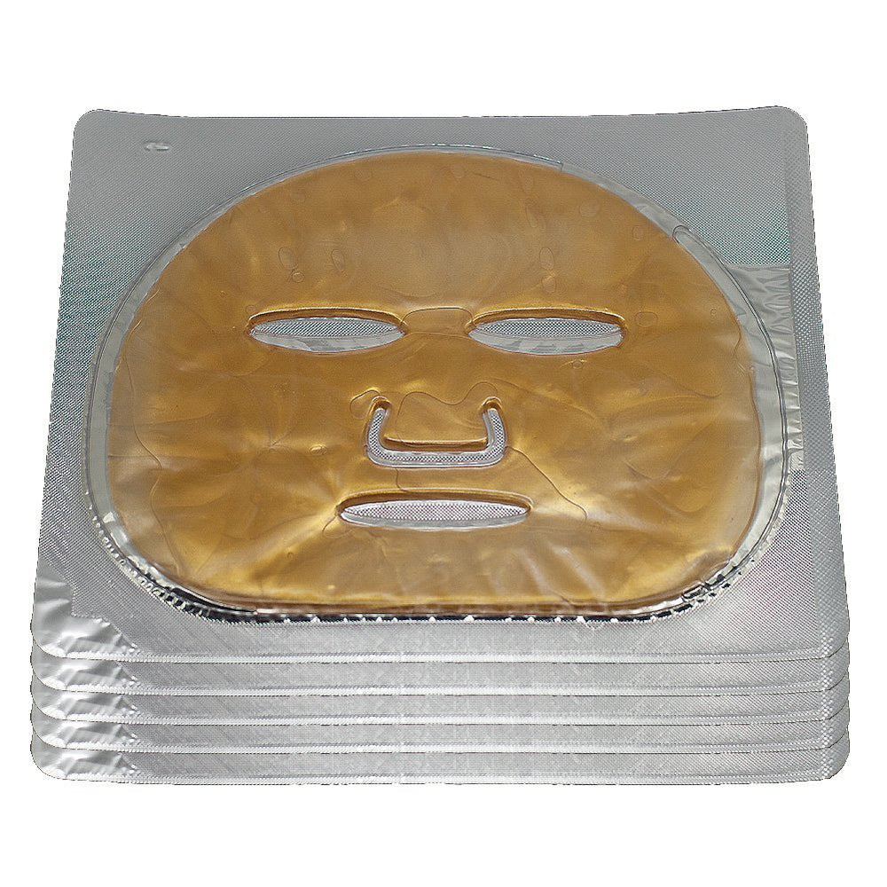 EMILYSTORES gold mask sheets close-up showing smooth texture for comfortable wear