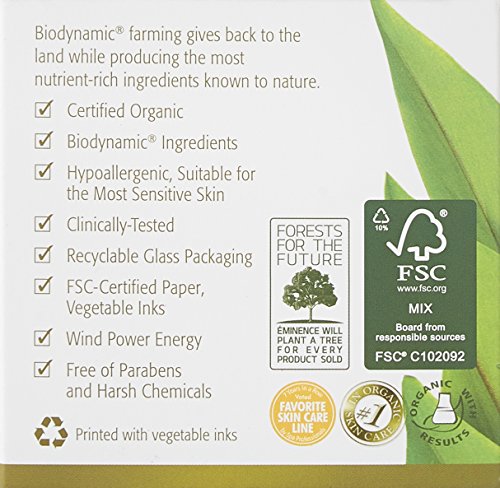 Eminence Apricot Calendula Nourishing Cream packaging display showcases premium organic skincare