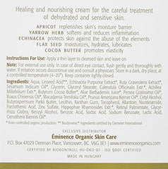 Eminence Apricot Calendula Nourishing Cream texture shot highlights smooth, nourishing skin feel