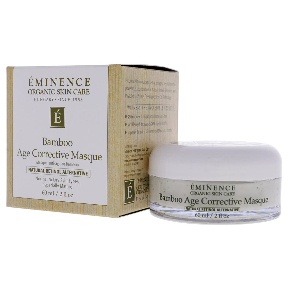Application scene of Eminence masque on skin for gentle masking and renewal