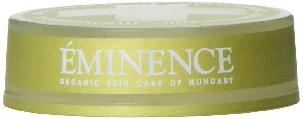 Application closeup of Eminence Bearberry Eye Repair Cream highlights smooth coverage