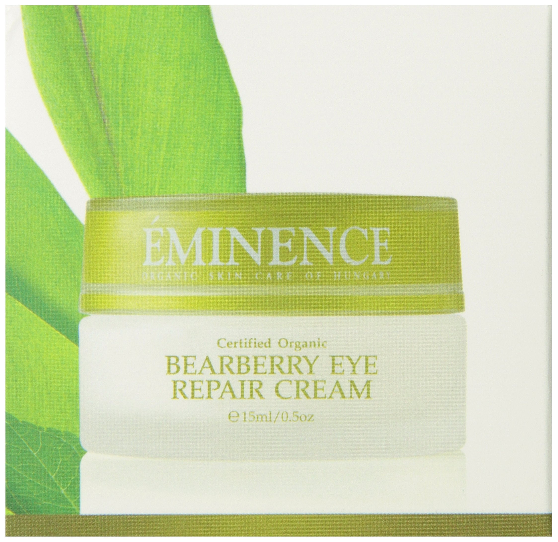 Daily ritual with Eminence Bearberry Eye Repair Cream suggests gentle brightening over time
