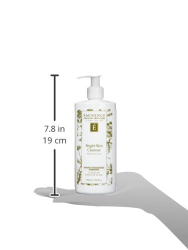 Eminence Bright Skin Cleanser close-up texture emphasizes skin-smoothing benefits and ingredients.