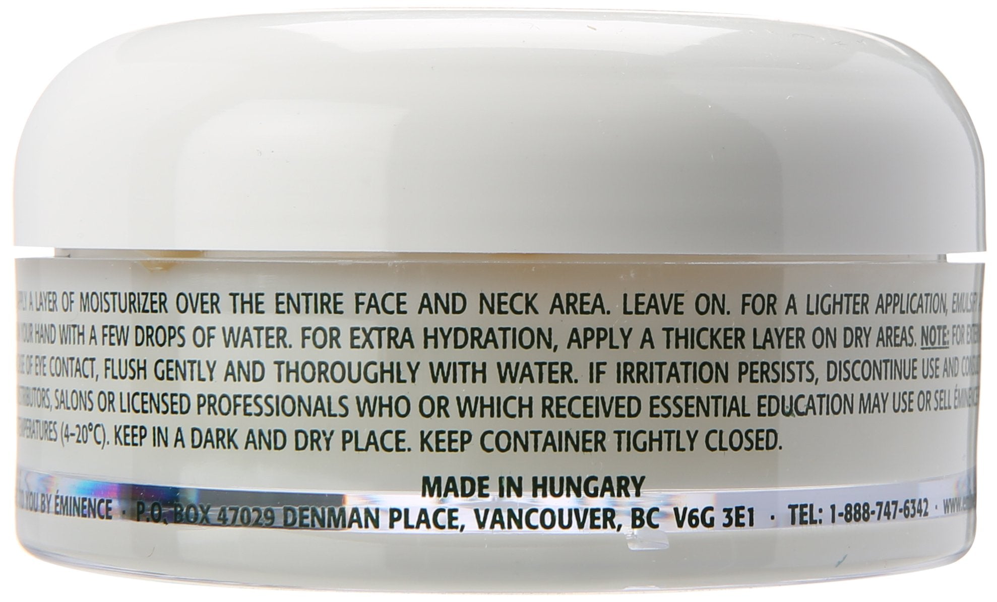 Eminence Clear Skin Probiotic Moisturizer on bathroom counter for daily routine.