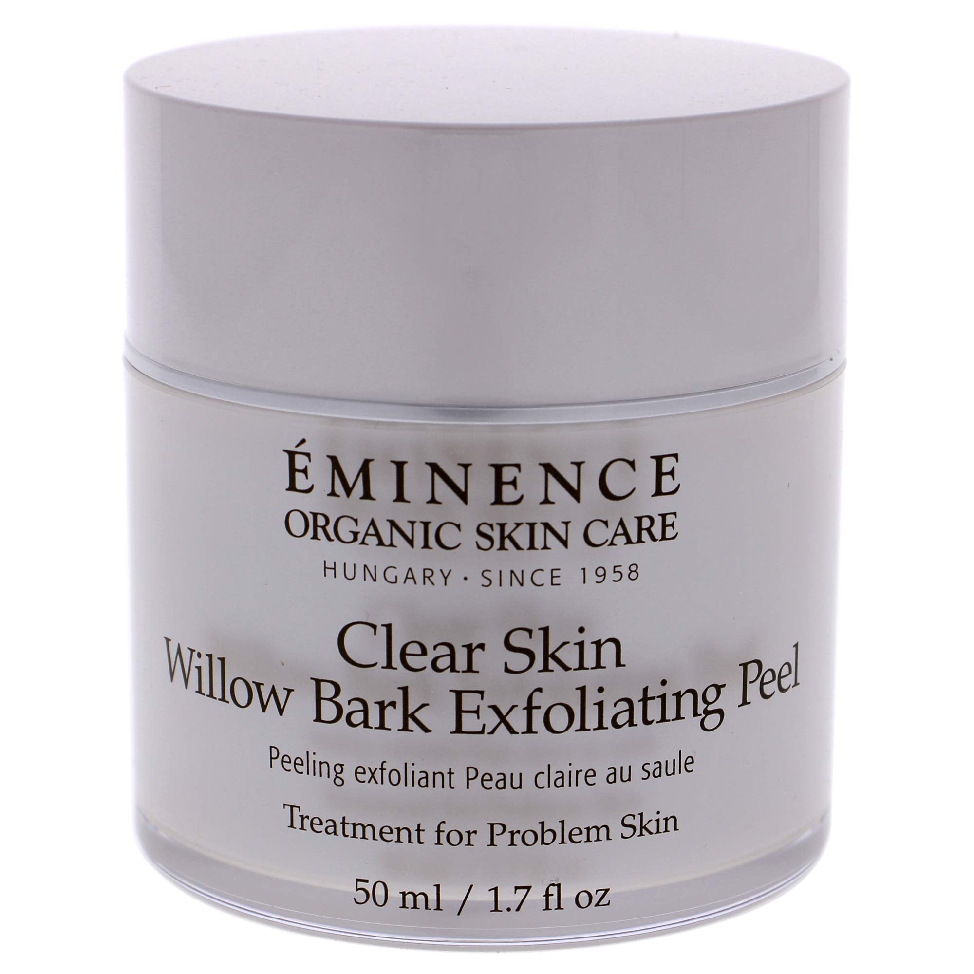 Eminence Exfoliating Peel cotton round pads ready to clarify the complexion