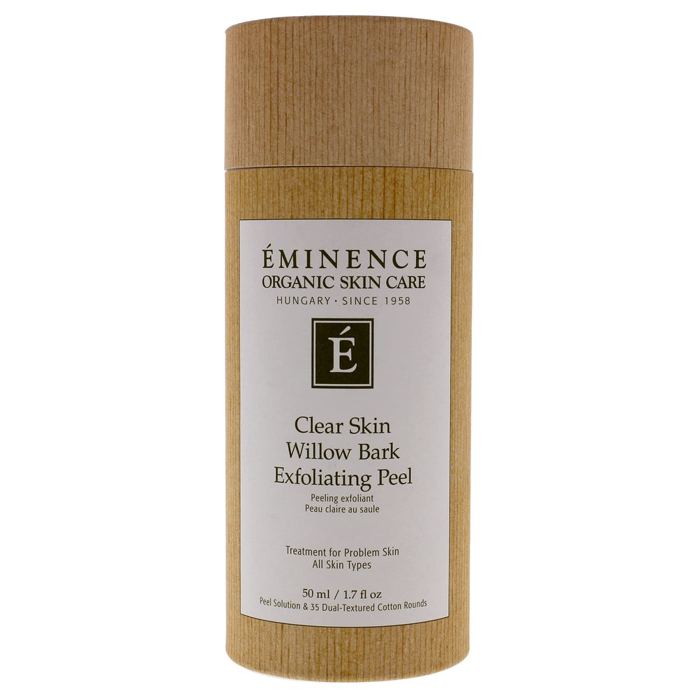 Eminence Exfoliating Peel product label close-up with clean branding