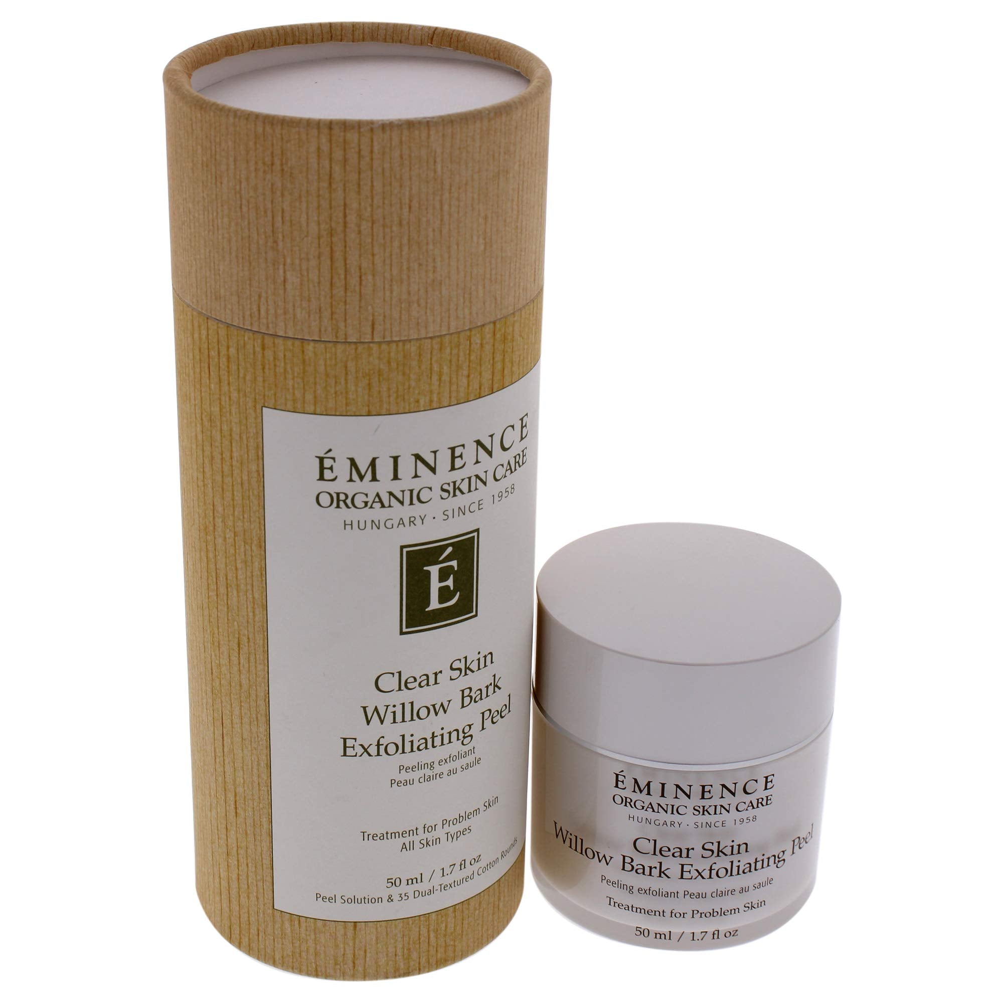 Close-up texture of Eminence Exfoliating Peel showing gentle exfoliation