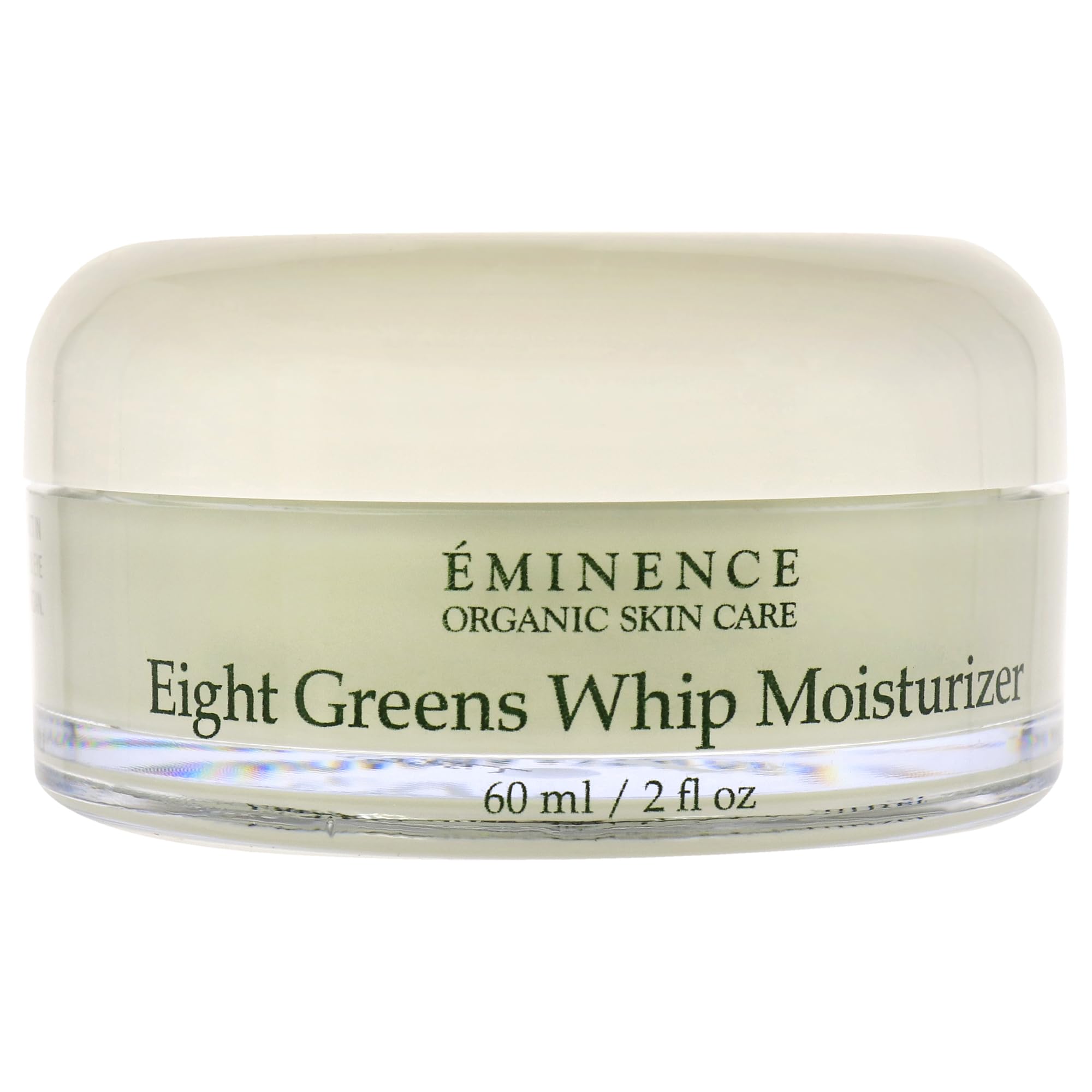 Texture close-up of Eminence Whip Moisturizer shows a whipped, creamy finish.