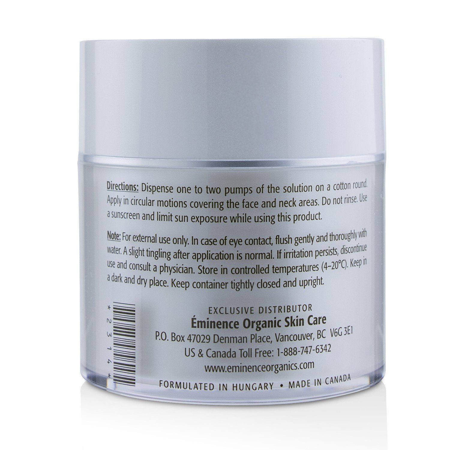 Eminence Firm Skin Acai Exfoliating Peel application shows antioxidant exfoliation for firmer skin