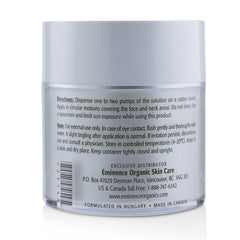 Eminence Firm Skin Acai Exfoliating Peel application shows antioxidant exfoliation for firmer skin
