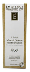 Eminence Lilikoi Mineral Defense Sport SPF 30 in use during a swim session for water-resistant protection