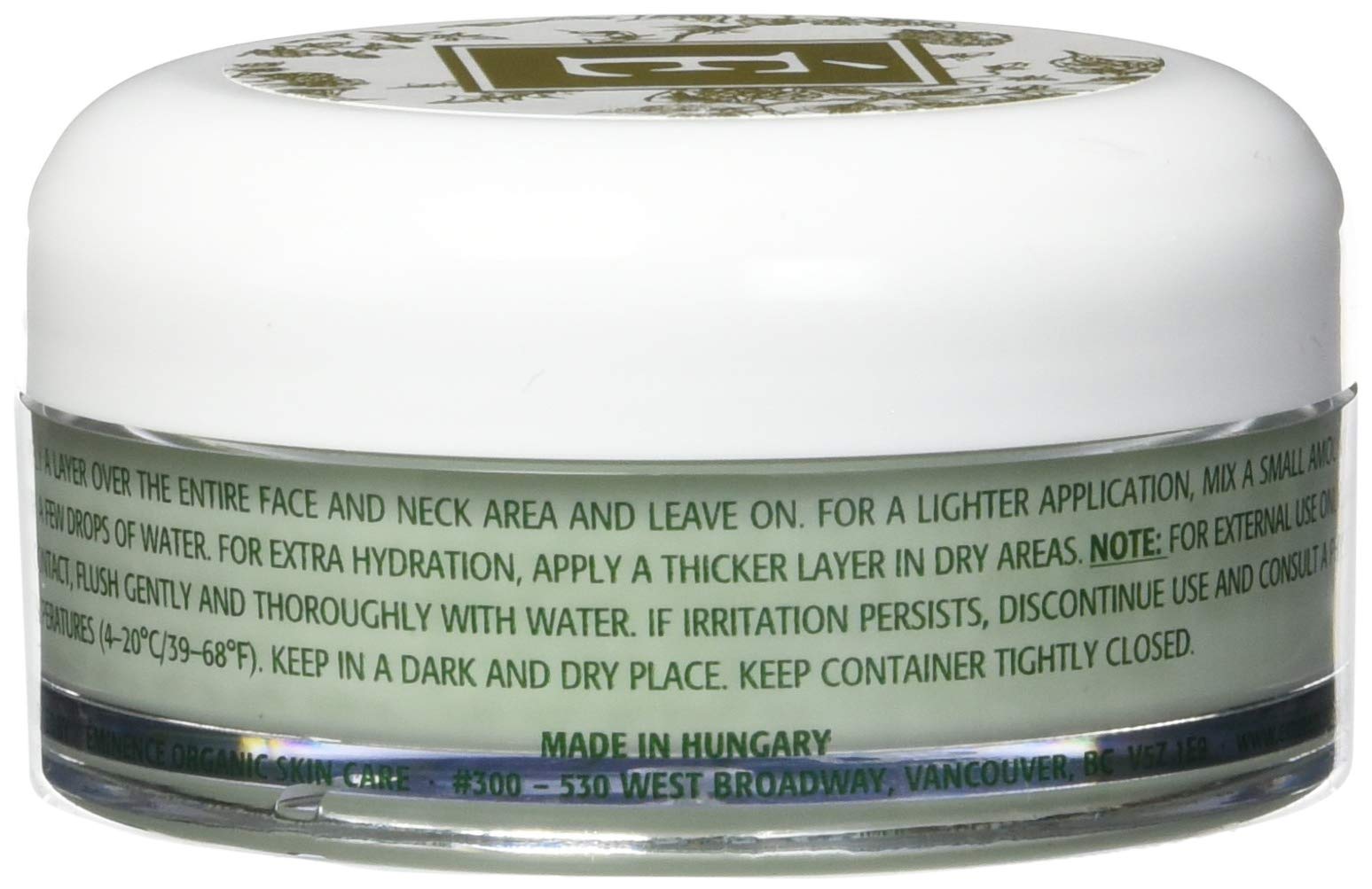 Eminence packaging box and jar showcase premium design and trusted nightly care.
