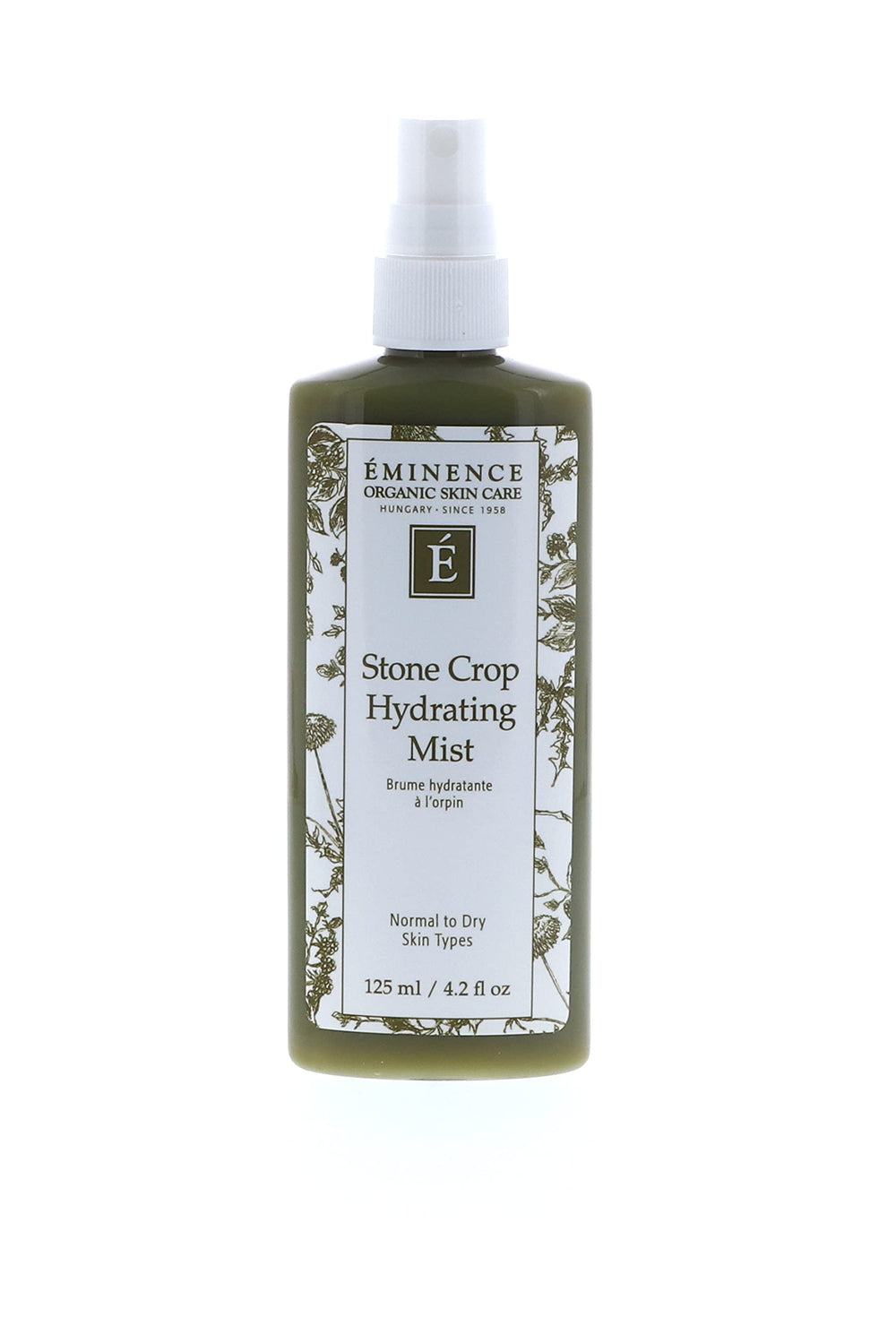 Eminence Stone Crop Hydrating Mist bottle delivers a refreshing hydration boost.