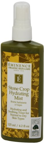 Eminence Stone Crop Hydrating Mist ingredients close-up highlighting plant-based hydration.