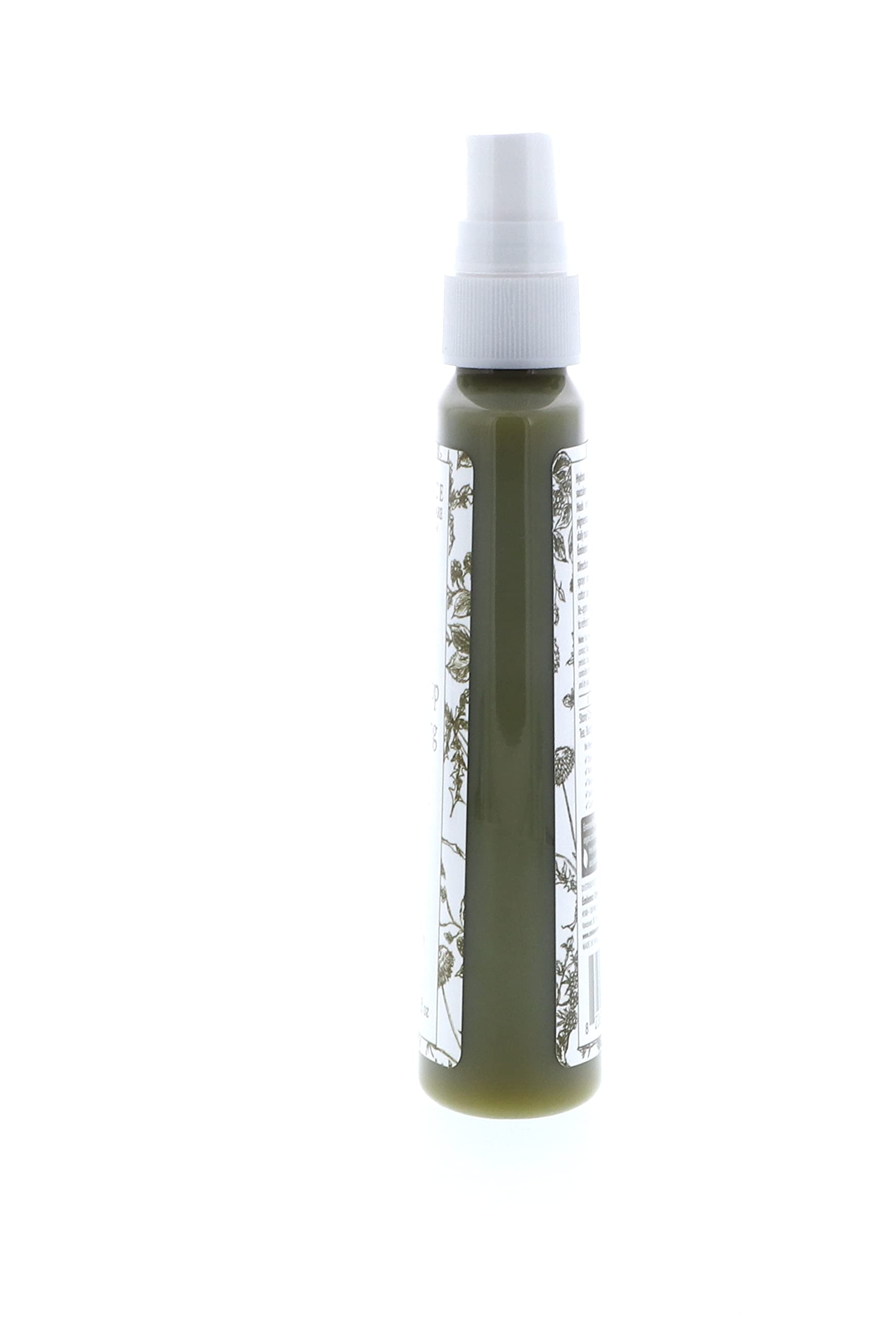 Close-up of Eminence Stone Crop Hydrating Mist label highlighting ingredients.